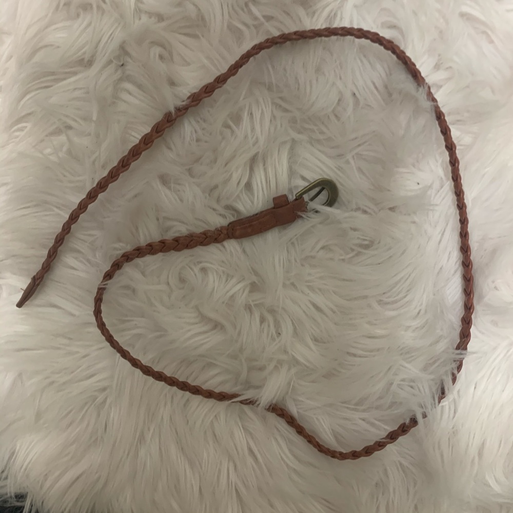 Brown Braided Belt Size Small